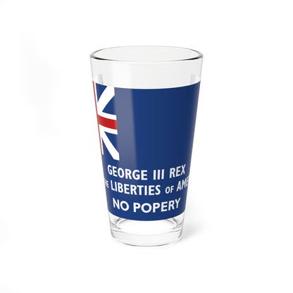 New York Union Flag 1775 (United States) Pint Glass 16oz