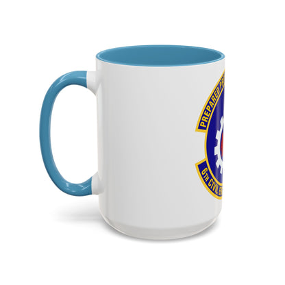 6th Civil Engineer Squadaron (U.S. Air Force) Accent Coffee Mug