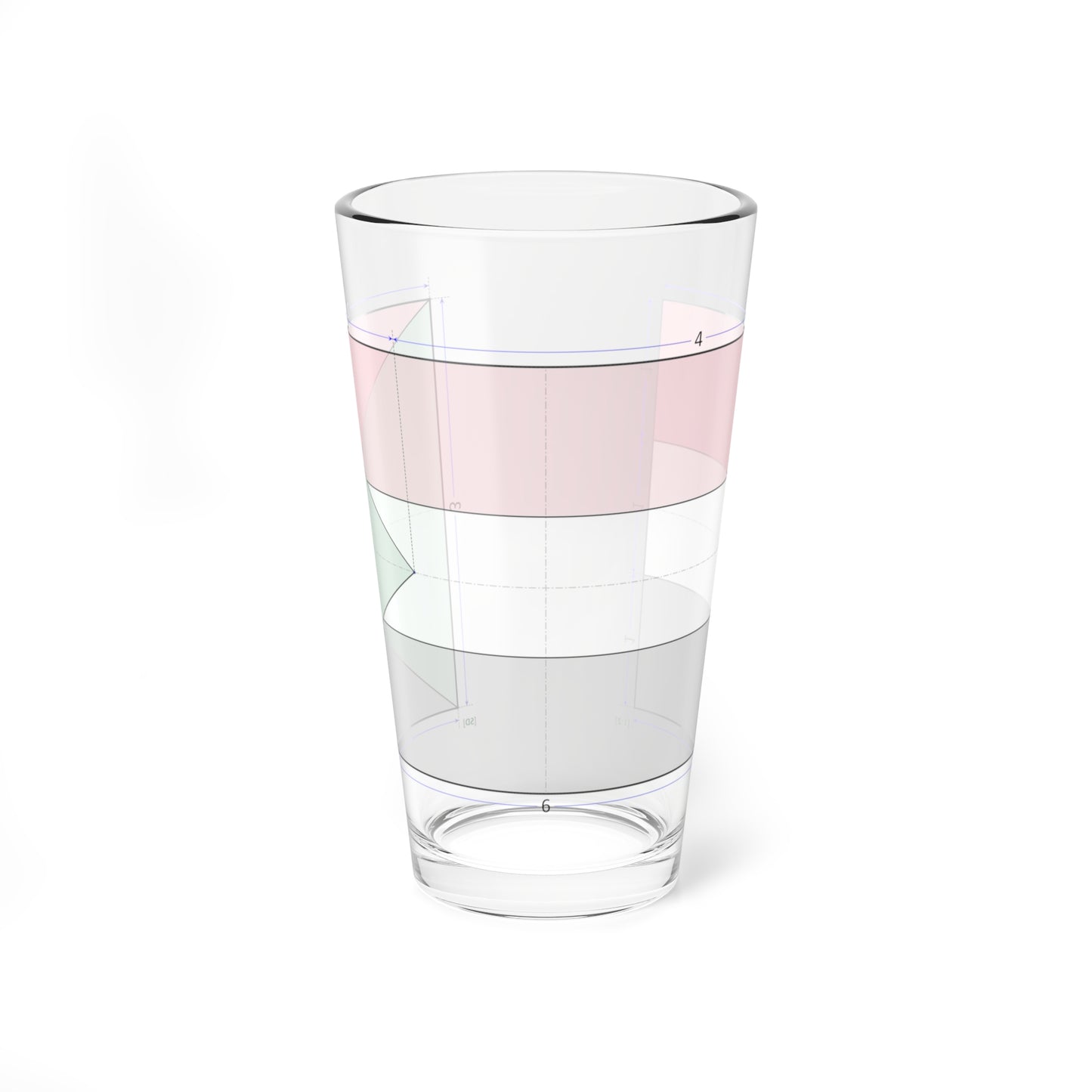 Flag of Sudan construction sheet (Sudan) Pint Glass 16oz