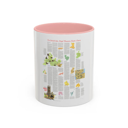 British Isles - A Traveller's Map 2 (1974) (Map) Accent Coffee Mug