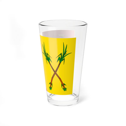 Bandera del Municipio Campo Elias (Venezuela) Pint Glass 16oz