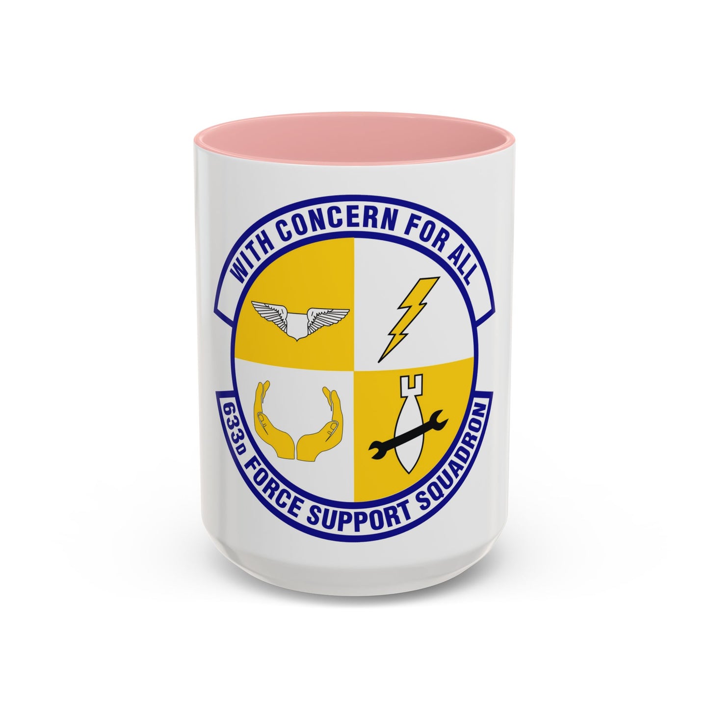 633d Force Support Squadron (U.S. Air Force) Accent Coffee Mug