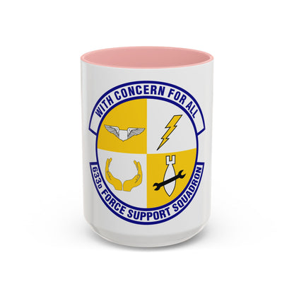 633d Force Support Squadron (U.S. Air Force) Accent Coffee Mug