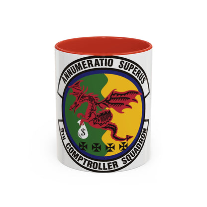 9th Comptroller Squadron (U.S. Air Force) Accent Coffee Mug