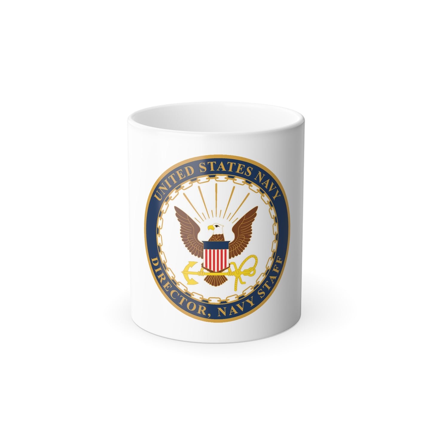 USN DIR NAVY STAFF (U.S. Navy) Color Changing Mug 11oz