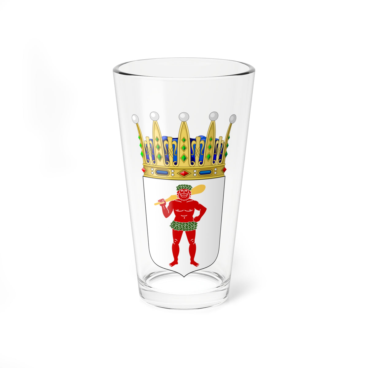 Lapplands vapen crowned (Sweden) (Coat of Arms) Pint Glass 16oz