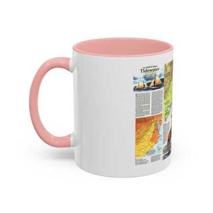 USA - Tidewater and Environs 2 (1988) (Map) Accent Coffee Mug