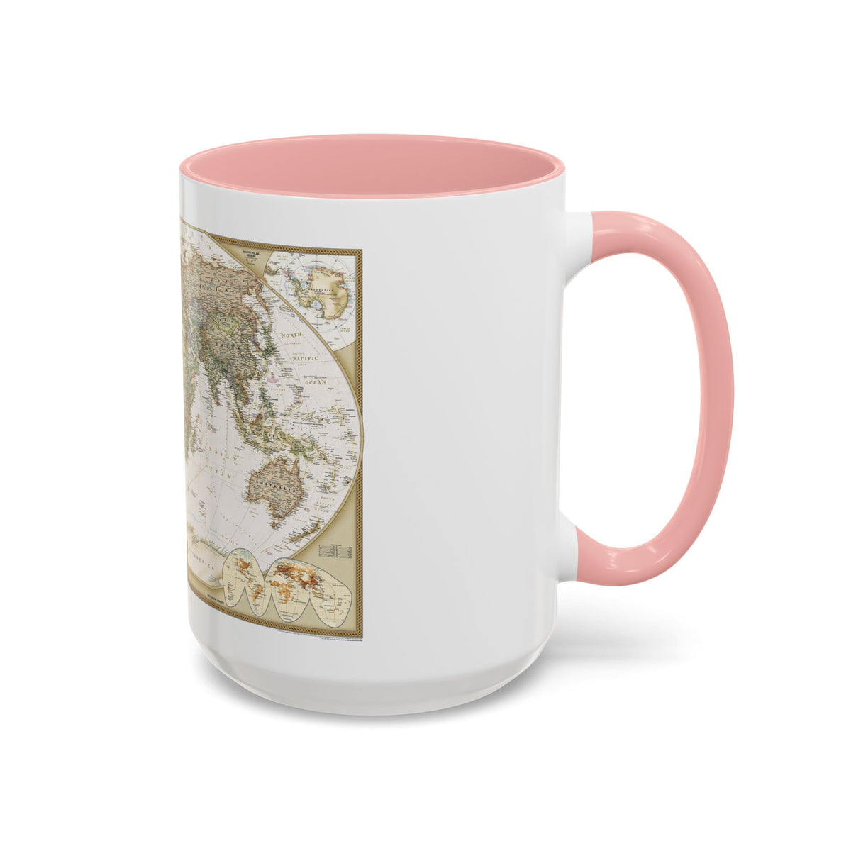 World Map - Political Antique (2007) (Map) Accent Coffee Mug