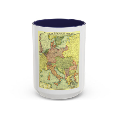 Europe, Central & the Balkan States (1915) (Map) Accent Coffee Mug
