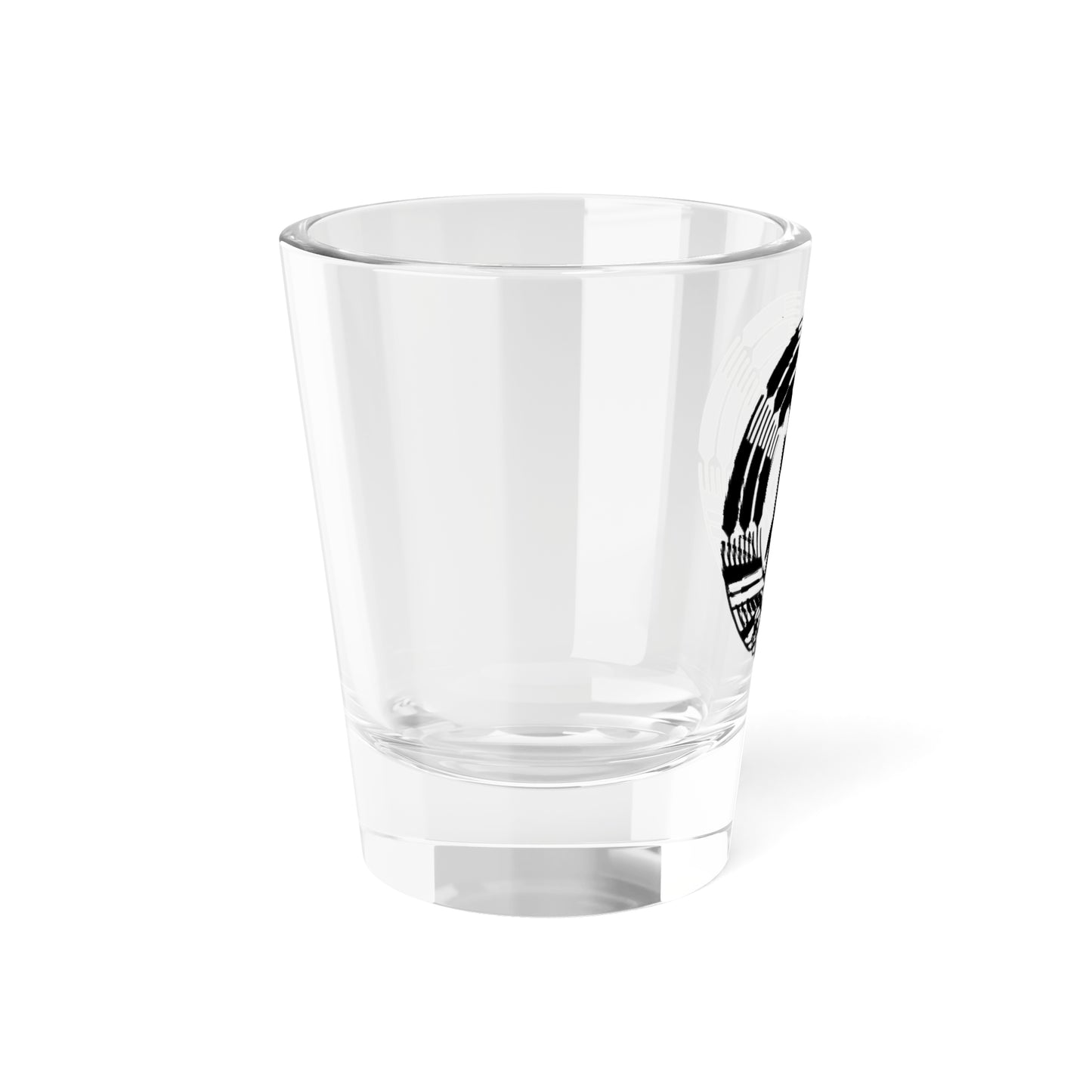 GDR black seal (Coat of Arms) Shot Glass 1.5oz
