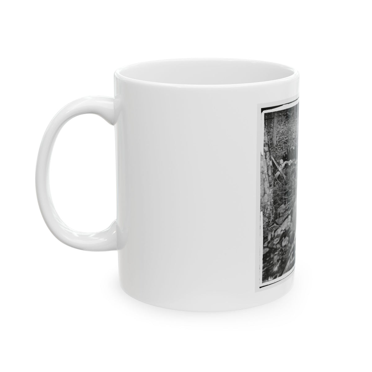 Gettysburg, Pa. Four Dead Soldiers In The Woods Near Little Round Top (U.S. Civil War) White Coffee Mug