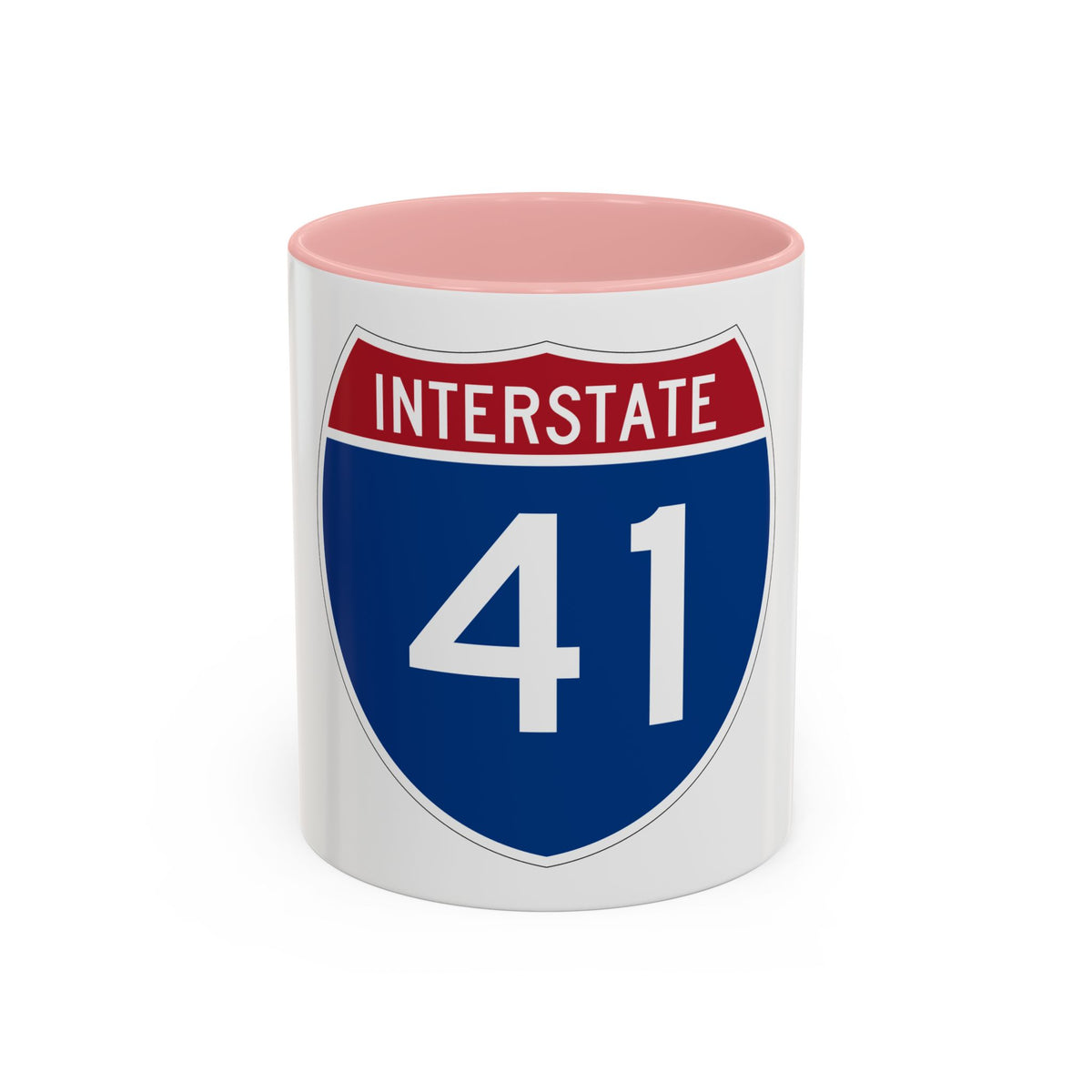 Interstate 41 (U.S. Highways) Accent Coffee Mug