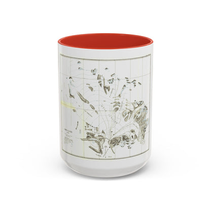 Alaska - Muir Glacier (1890) (Map) Accent Coffee Mug