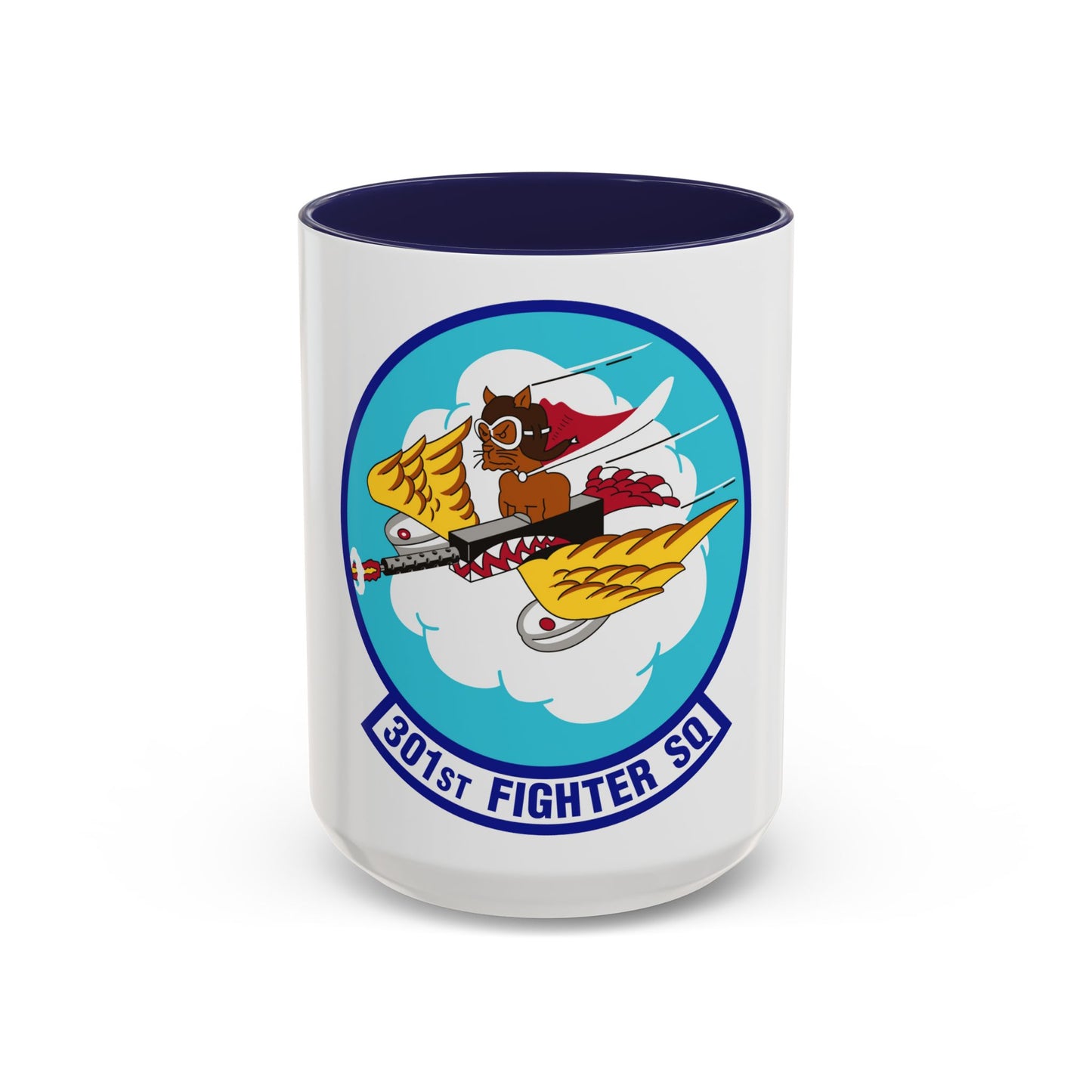 301st Fighter Squadron AETC Emblem (U.S. Air Force) Accent Coffee Mug