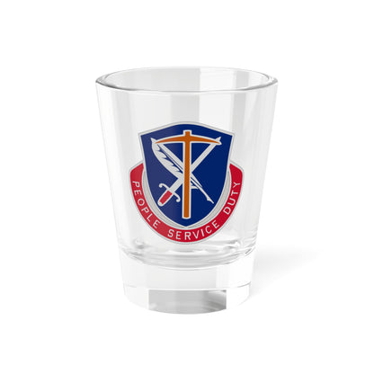 Verre à liqueur du 49e bataillon des services du personnel (armée américaine) 1,5 oz