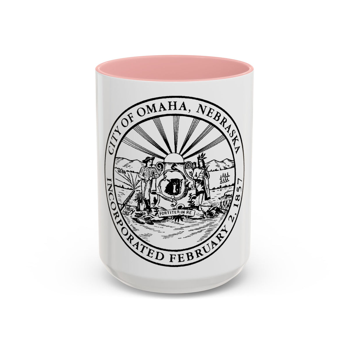 Seal of Omaha Nebraska - Accent Coffee Mug