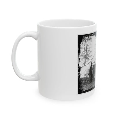 Washington, District Of Columbia (Vicinity). Gen. James A. Hall, Officers And Men Of Battery C & E, U.S. Artillery (U.S. Civil War) White Coffee Mug
