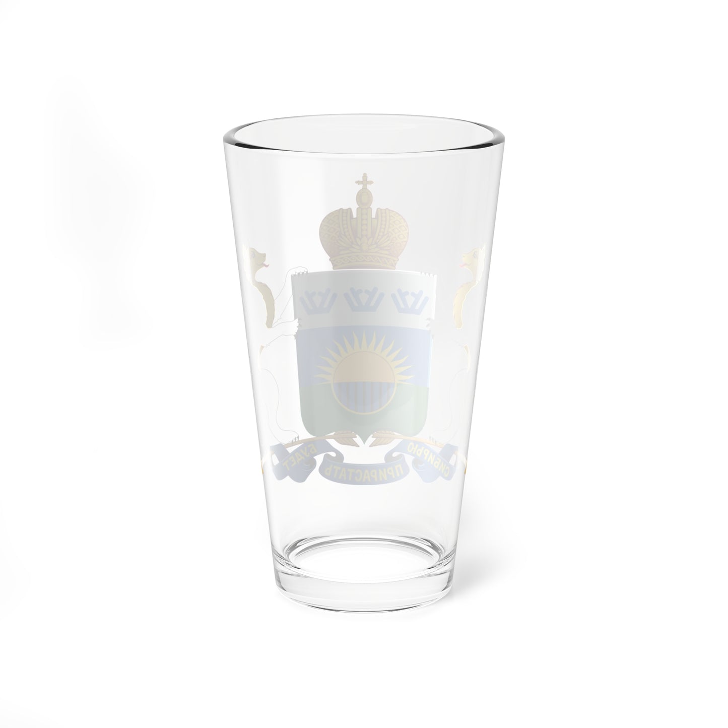 Coat of arms of Tyumen Oblast large (Russia) (Coat of Arms) Pint Glass 16oz