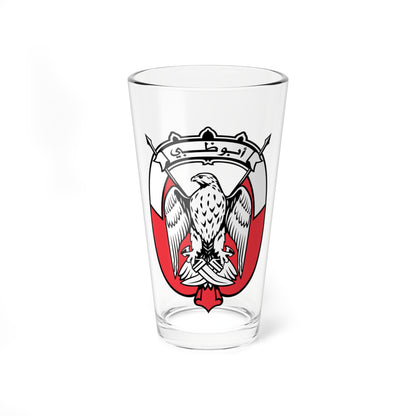 Emblem of Abu Dhabi (United Arab Emirates) (Coat of Arms) Pint Glass 16oz