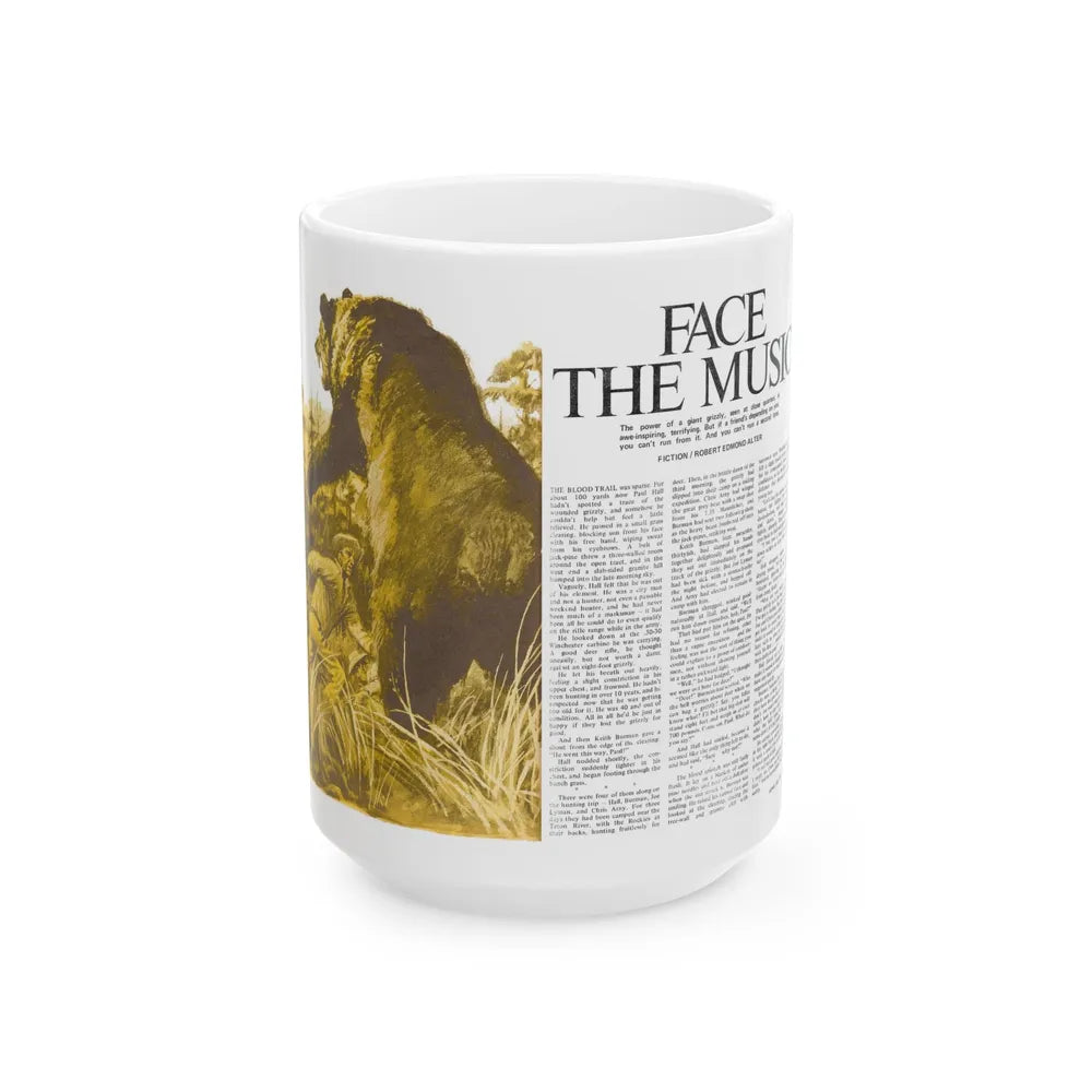 Face The Music, Adam magazine, July 1973 - White Coffee Mug-15oz-Go Mug Yourself