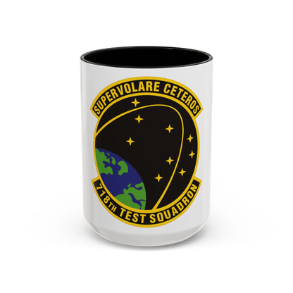 718th Test Squadron (U.S. Air Force) Accent Coffee Mug