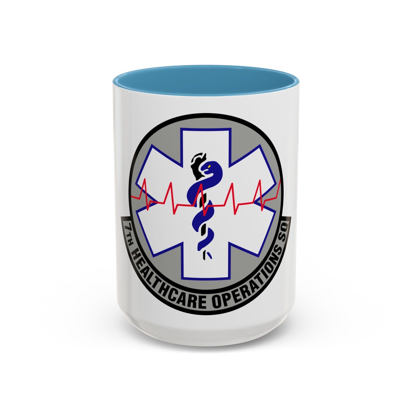 7 Healthcare Operations Squadron AFGSC (U.S. Air Force) Accent Coffee Mug