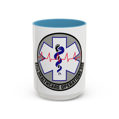 7 Healthcare Operations Squadron AFGSC (U.S. Air Force) Accent Coffee Mug