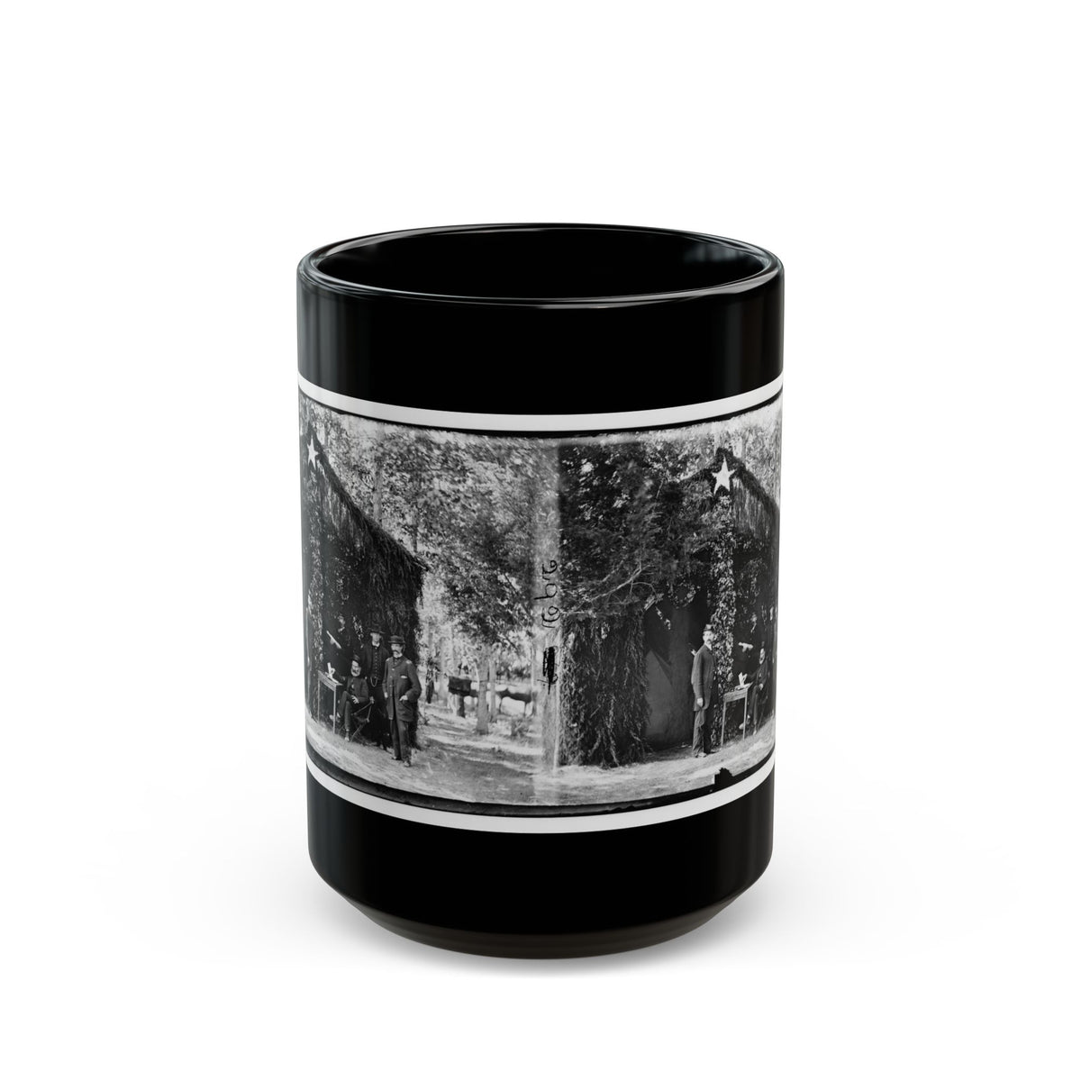 Bealeton, Virginia. General Marsena R. Patrick And Staff(2) (U.S. Civil War) Black Coffee Mug