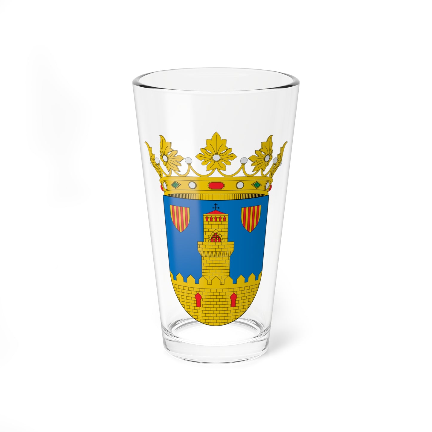 Escudo de Miedes de Aragón (Spain) (Coat of Arms) Pint Glass 16oz