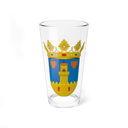 Escudo de Miedes de Aragón (Spain) (Coat of Arms) Pint Glass 16oz