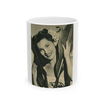 Debra Paget #607 (Vintage Female Icon) White Coffee Mug-11oz-Go Mug Yourself