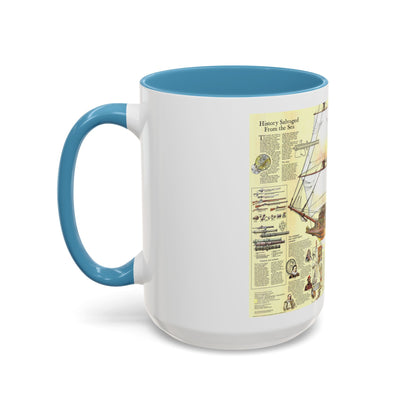 History Salvaged from the Sea (1977) (Map) Accent Coffee Mug