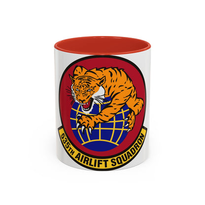 535th Airlift Squadron (U.S. Air Force) Accent Coffee Mug