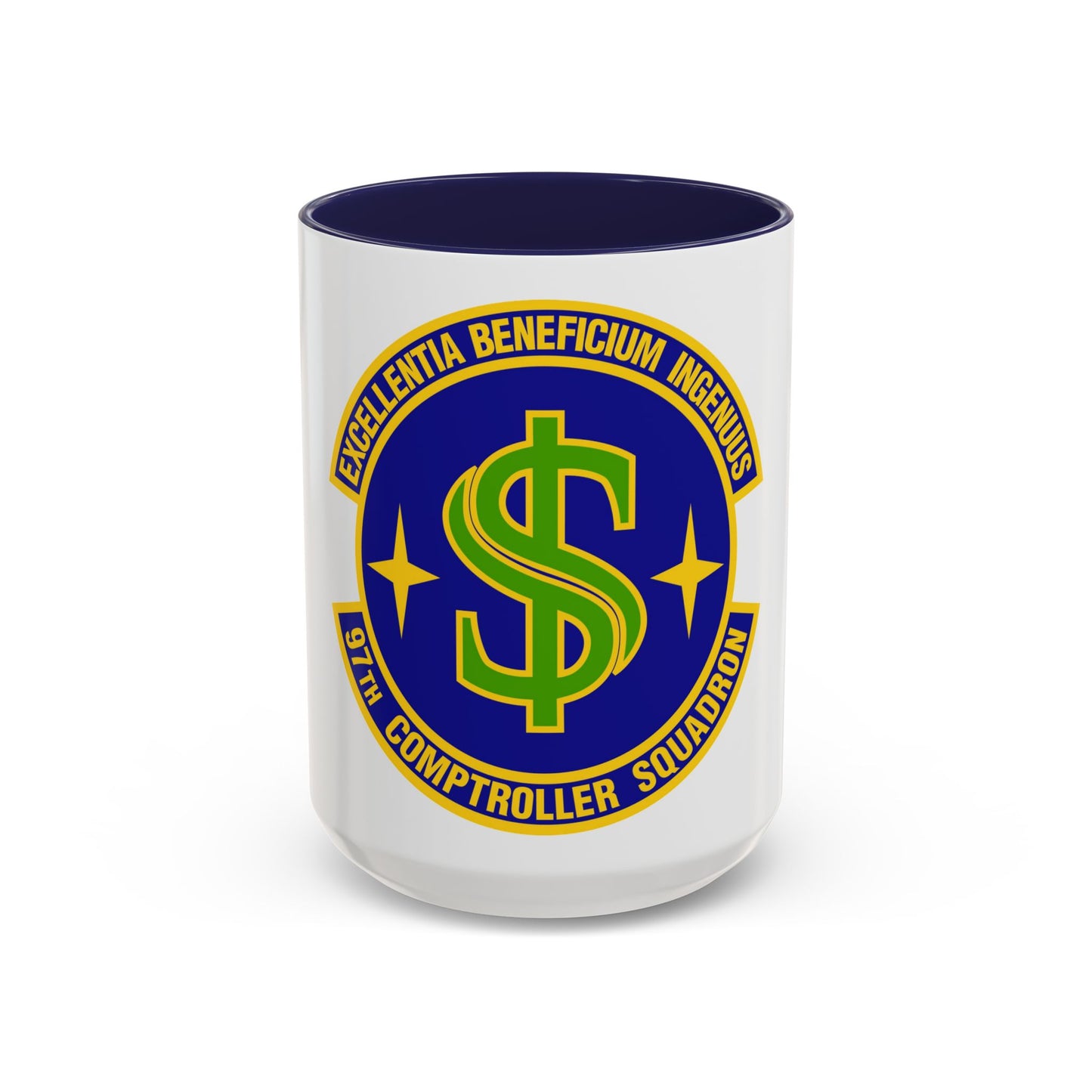 97th Comptroller Squadron (U.S. Air Force) Accent Coffee Mug