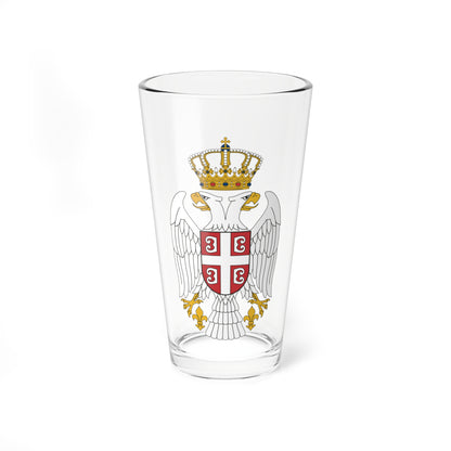 Serbian Eagle (Serbia) (Coat of Arms) Pint Glass 16oz
