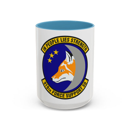 919th Force Support Squadron (U.S. Air Force) Accent Coffee Mug