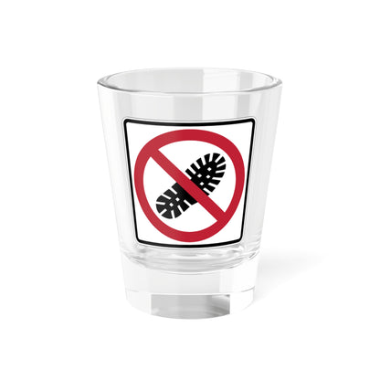 MUTCD-CA PS-123 (California) (Road Sign) Shot Glass 1.5oz