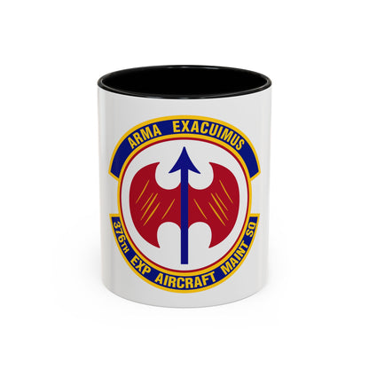 376th Expeditionary Aircraft Maintenance Squadron (U.S. Air Force) Accent Coffee Mug