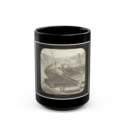 Battery No. 4 Near Yorktown Mounting Ten 13 Inch Mortars Each Weighing 20,000 Pounds. South End (U.S. Civil War) Black Coffee Mug