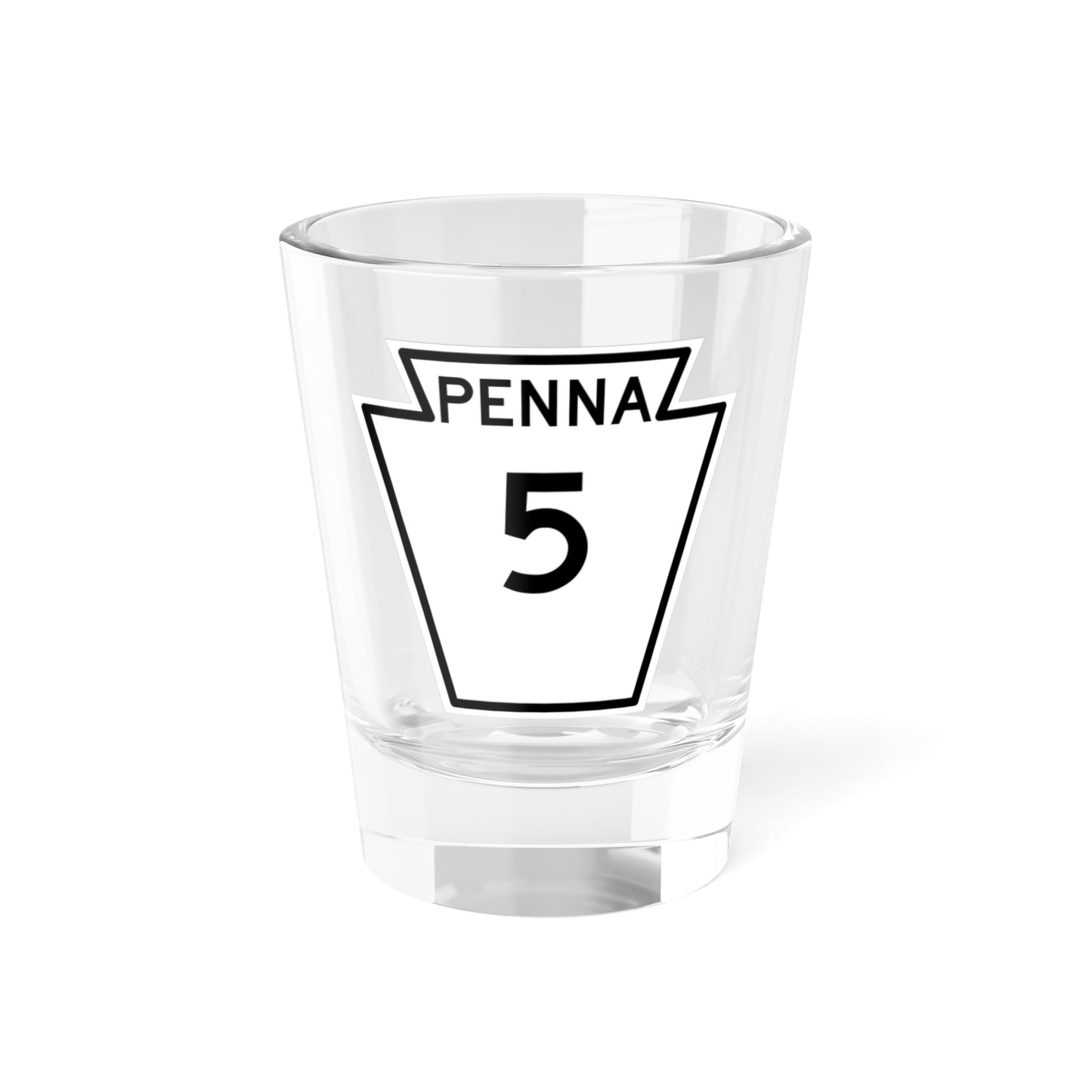 PA-5 1948 (Pennsylvania) (Road Sign) Shot Glass 1.5oz