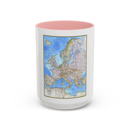 Europe (1977) (Map) Accent Coffee Mug