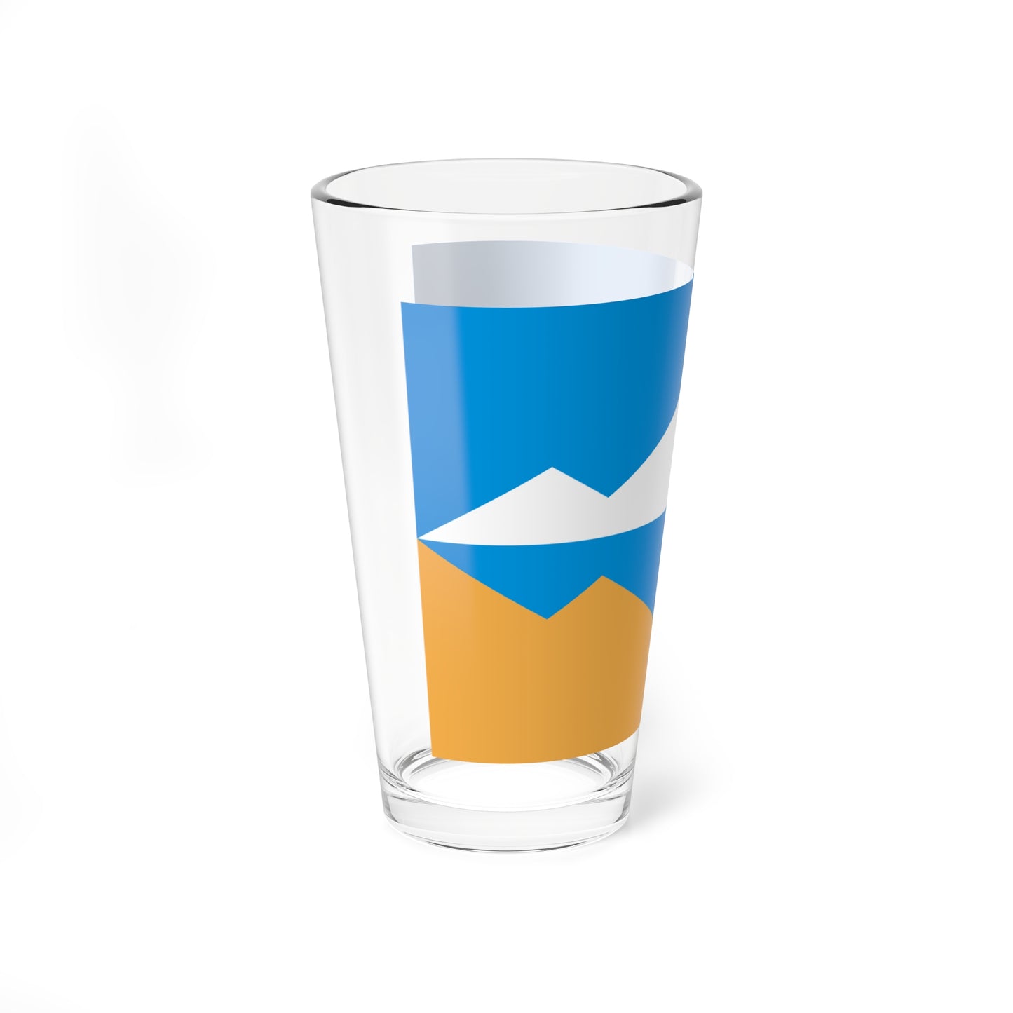 Flag of Satka Chelyabinsk oblast (Russia) Pint Glass 16oz