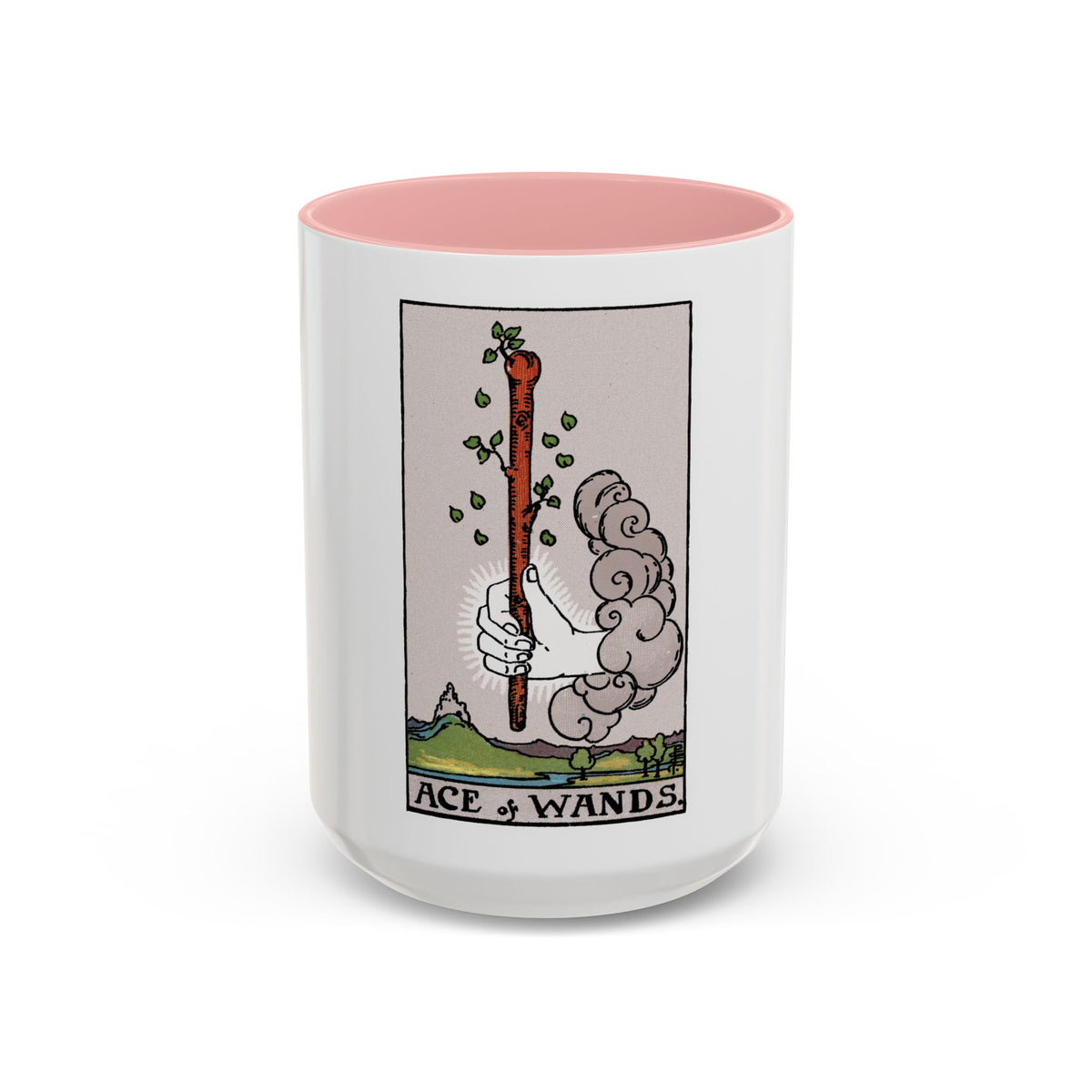 The Ace of Wands (Tarot Card) Accent Coffee Mug