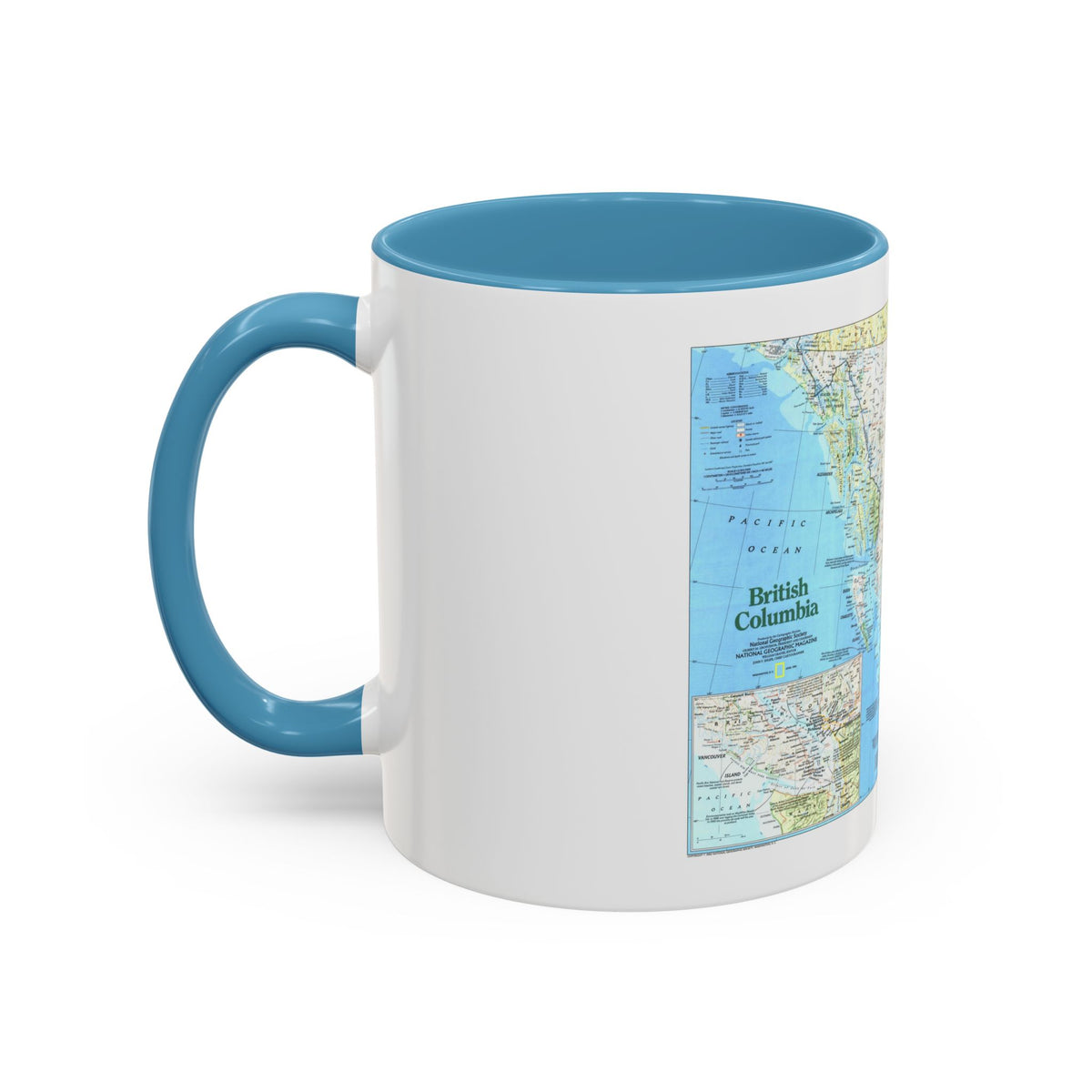 Canada - British Columbia 1 (1992) (Map) Accent Coffee Mug
