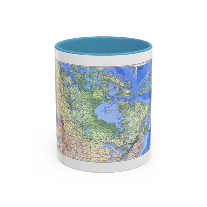 Canada (1985) (Map) Accent Coffee Mug