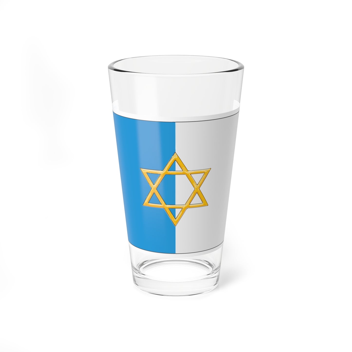 Palestine flag 1924 by British Mandate (Israel) Pint Glass 16oz