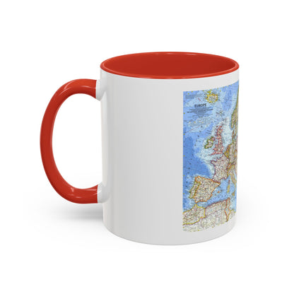 Europe (1962) (Map) Accent Coffee Mug