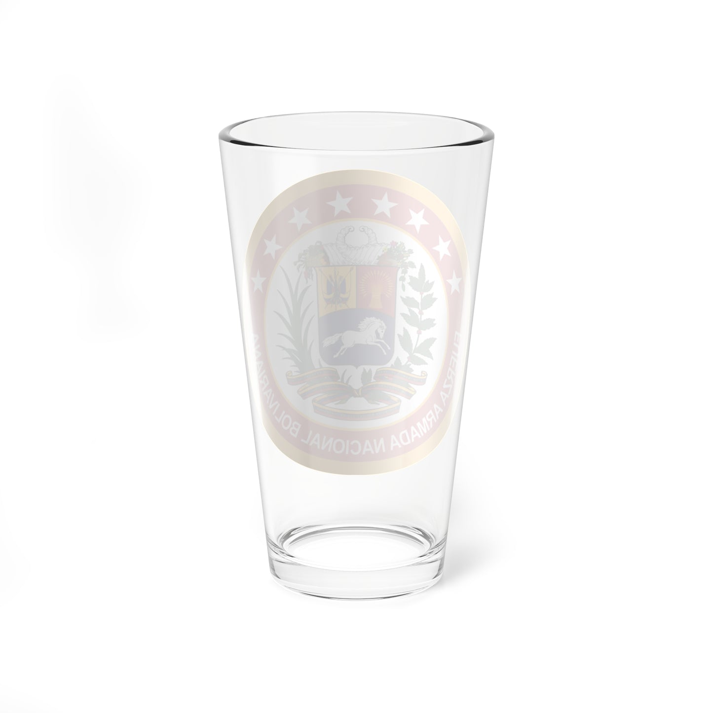 Emblem of the Venezuelan Armed Forces (Venezuela) (Coat of Arms) Pint Glass 16oz