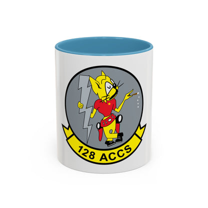 128 ACCS (U.S. Air Force) Accent Coffee Mug