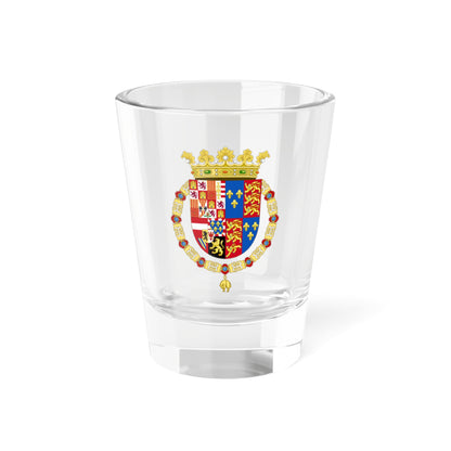 Coat of Arms of Philip II of Spain, English King Consort-Spanish Variant (1556-1558) - Shot Glass 1.5oz